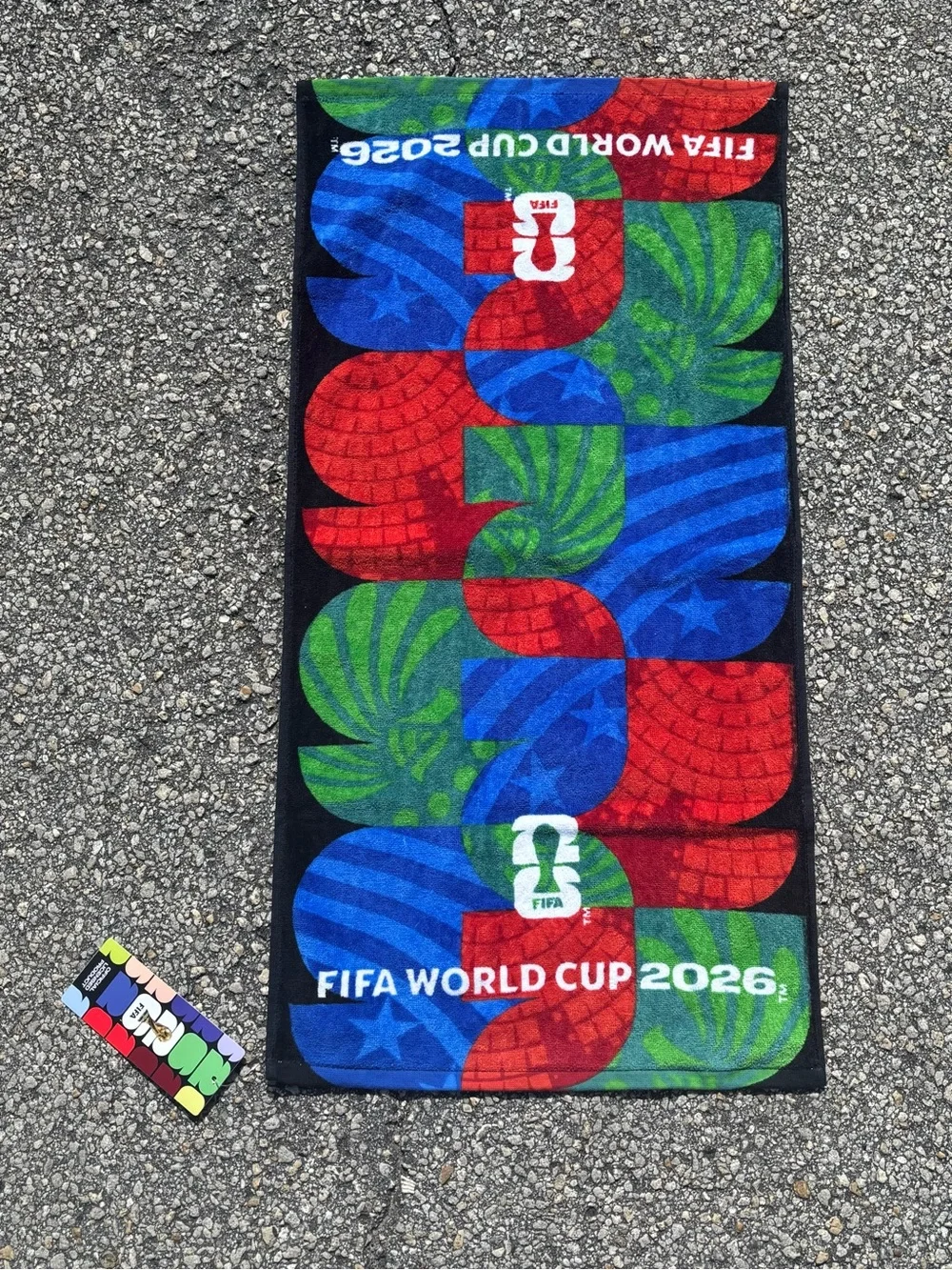 FIFA World Cup 2026 Multicolor Hand Towel - Red, Blue, Green